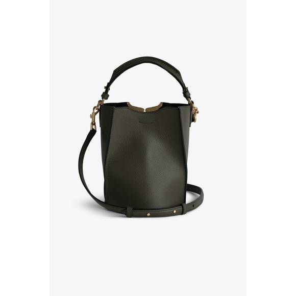 NEW ZADIG & VOLTAIRE women's borderline bucket bag in record - Picture 4 of 5